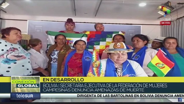 Mujeres campesinas de Bolivia denuncian amenazas de muerte