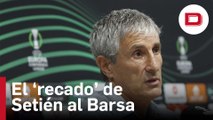 El dardo de Setién al Barça: «Allí no fui yo, no pude serlo»