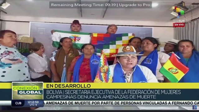 Mujeres campesinas de Bolivia exigen justicia y seguridad