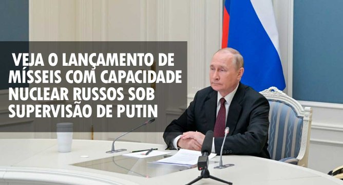Veja o lançamento de mísseis com capacidade nuclear russos sob supervisão de Putin