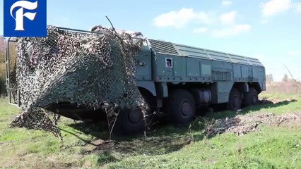 The Russian army fired ballistic missiles at Ukrainian Military targets using Iskander-M.