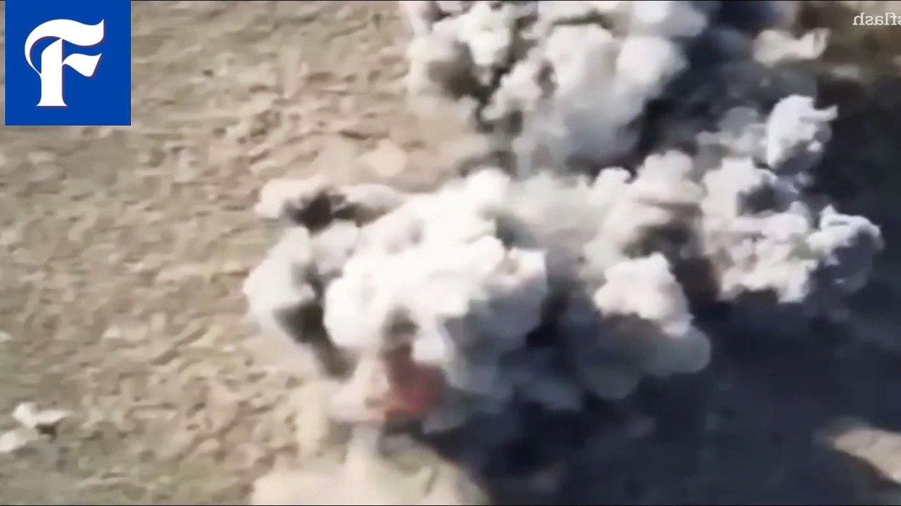 Ukrainian military blow up 1,100lb Russian bomb in Kherson region