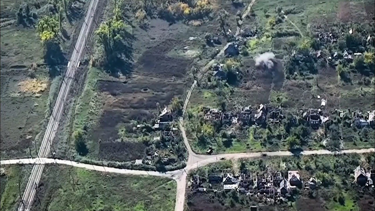 Ukrainian military destroy Russian soldiers with drones 2