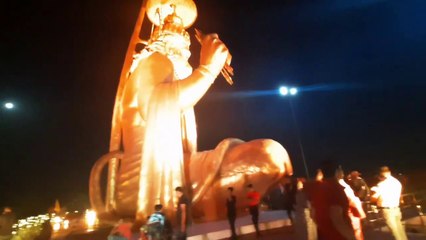 Pitra parvat  __ Pitreshwar hanuman mandir indore __ Night View Laser show hanuman jayanti special