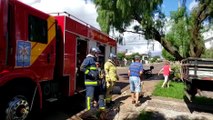 Corpo de Bombeiros é acionado para combater incêndio em residência no Coqueiral