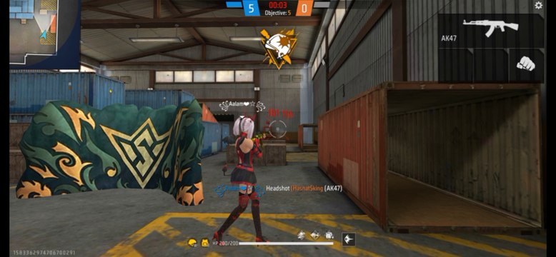 Free fire op Gameplay Lone wolf mode full gameplay 1vs1