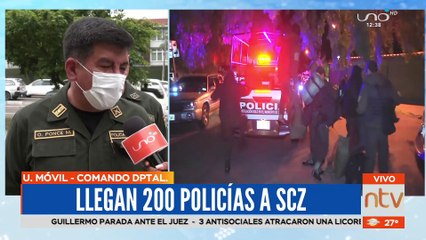 Llega el Comandante Nacional de la Policía a santa Cruz