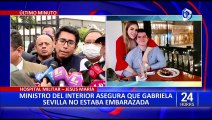 Ministro del Interior informa que Gabriela Sevilla no estaba embarazada