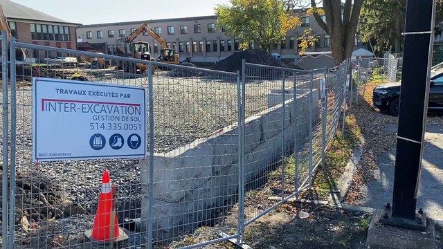 Travaux ancien muret de Châteauguay