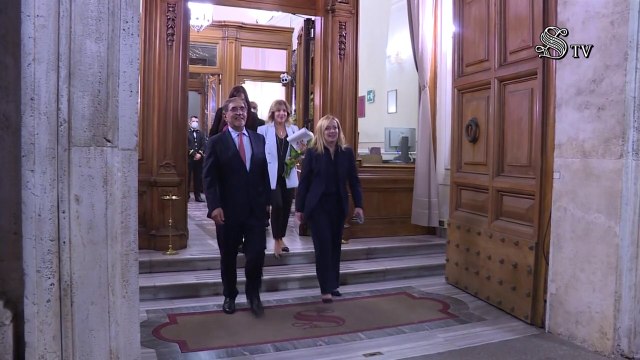 Governo, Meloni lascia il Senato dopo un incontro con La Russa