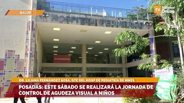 Posadas: este sábado se realizará la jornada de control de agudeza visual a niños