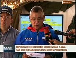 Restablecen servicios de conectividad, electricidad y agua en Las Tejerías, estado Aragua