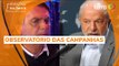 Observatório das Campanhas: Lula e Bolsonaro disputam audiência em podcasts e direitos de reposta