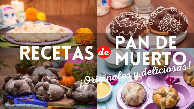¿Creatividad este Día de Muertos? 4 recetas originales de pan de muerto