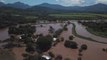 Crecida del río Grande en San Miguel anega carretera y causa inundaciones al oeste de El Salvador