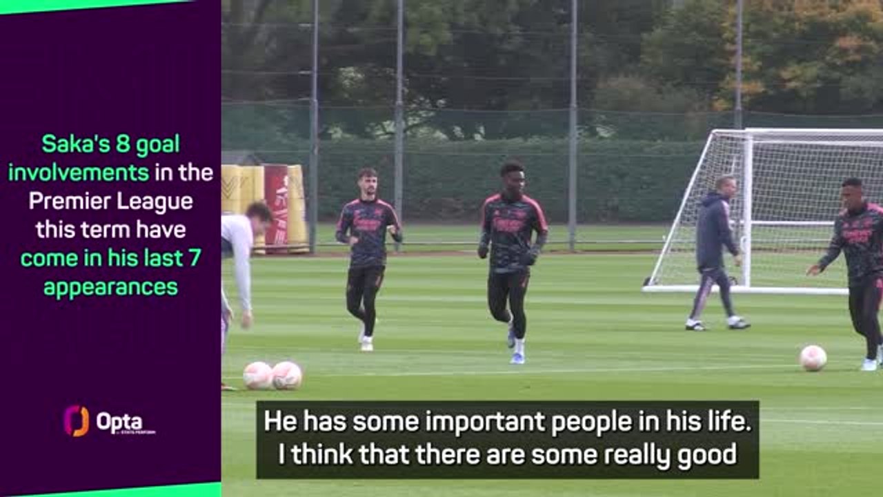 Arteta credits 'powerful' Saka support network for improvement