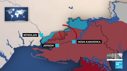 Presidente ucraniano denuncia plan ruso para destruir la represa de Kakhovka