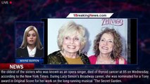 Carly Simon Loses Both Sisters to Cancer: Broadway Composer Lucy Simon And Opera Singer Joanna - 1br