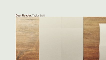 Taylor Swift - Dear Reader