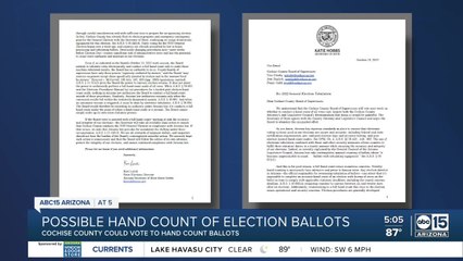 Download Video: Cochise County could vote to hand count ballots