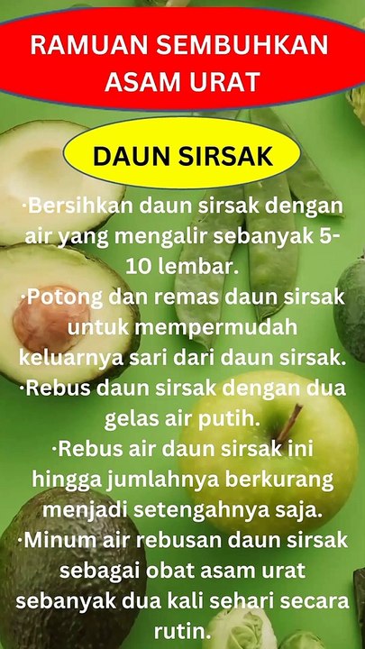 RAMUAN SEMBUHKAN ASAM URAT