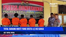 Total 4,5 Kg Ganja Polres Yapen Ringkus 5 Tersangka Pengedar Ganja