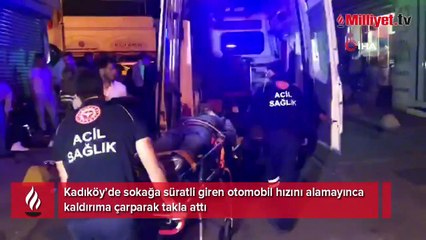 Hızını alamayan otomobil takla attı: 2 yaralı