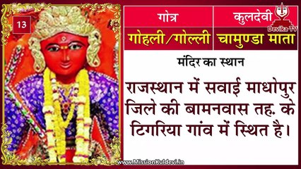 मीणा समाज की गोत्रानुसार कुलदेवियाँ | Meena Samaj Kuldevi List