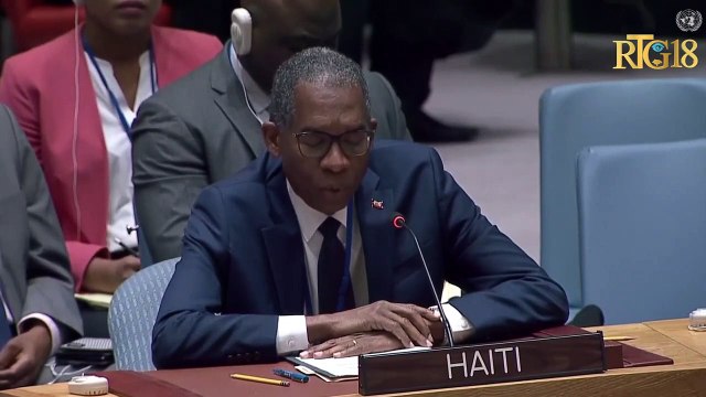 Entèvansyon anbasadè Ayiti a nan Nasyon Zini S.E.M Antonio Rodrigue aprè vòt rezolisyon an.