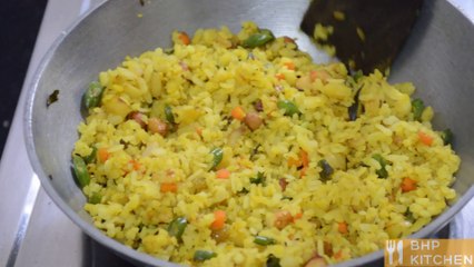 How to cook Poha(Flattened rice) Pulao #morning_breakfast