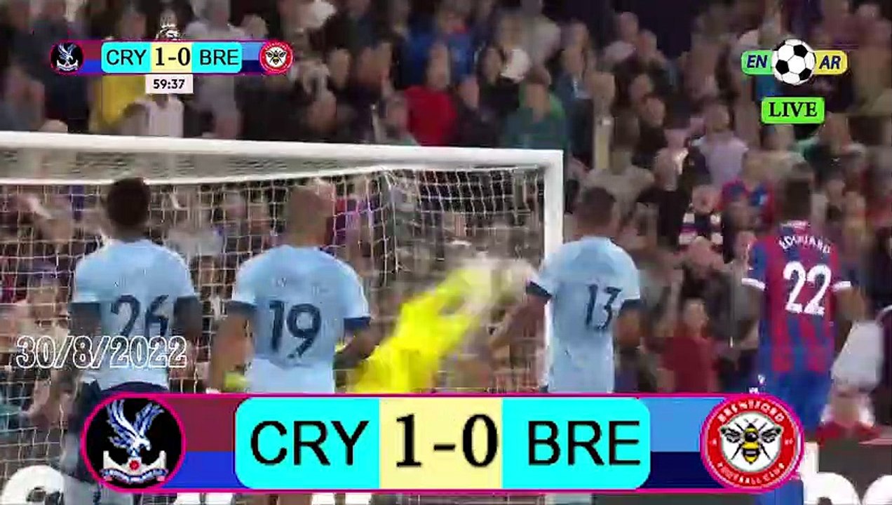Crystal Palace1 -1 Brentford   /برينتفورد1-1كريستال بالاس -  English Premier League 2022 / 2023  الدوري الإنجليزي الممتاز