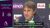 Conte 'angry' at failing to beat the Premier League elite