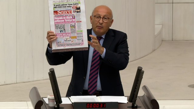 SÖZCÜ’nün ‘pembe manşet’i Meclis gündeminde