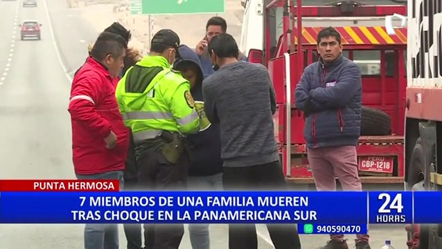 Punta Hermosa: 7 miembros de una familia mueren tras choque en la Panamericana Sur