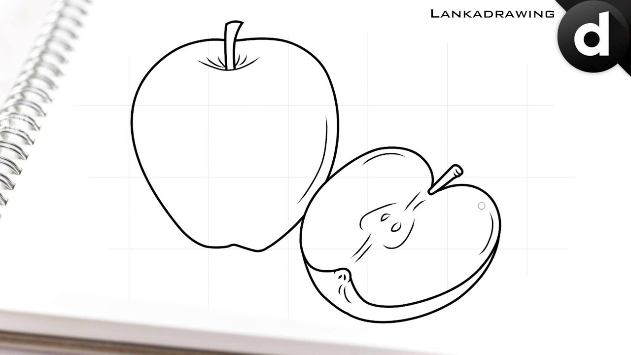 learn to draw a simple apple