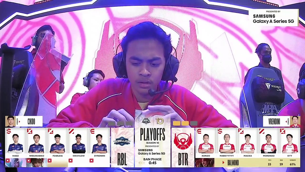 BTR VS RBL _ PLAYOFF MPL ID SEASON 10 MATCH 3