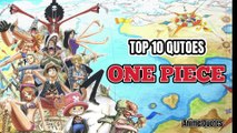 Top 10 Quotes - One Piece