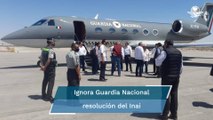 Desacatan abrir datos de vuelos de Morena en avión de la Guardia #EnPortada