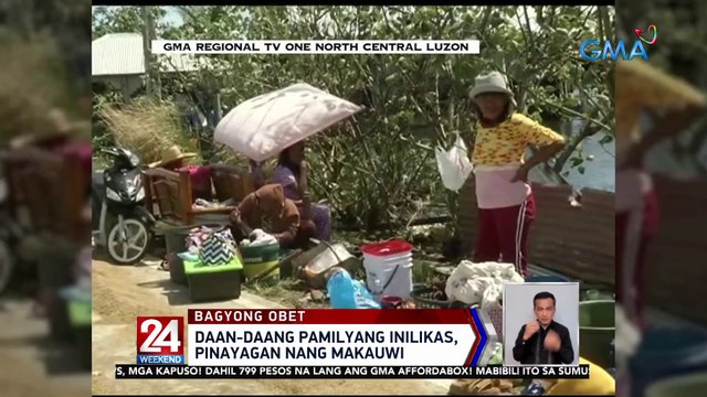 Daan-daang pamilyang inilikas, pinayagan nang makauwi | 24 Oras Weekend