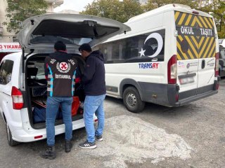 İstanbul'da çakarlı okul servisine 5 bin 665 lira ceza