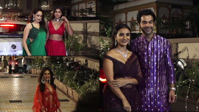 Lovebirds Sussanne Khan and Arslan Goni attend Karishma Tanna's Diwali party