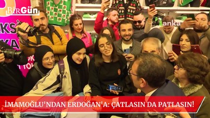 İmamoğlu'ndan Erdoğan'a gülümseten yanıt: "Çatlasın da patlasın! Bizi ilgilendirmiyor"