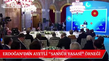 Erdoğan, "sansür yasasını" ayetle açıkladı: Sosyal medyada gündem oldu!