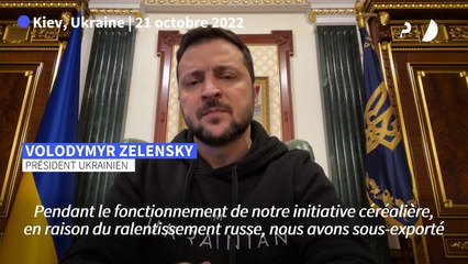 La Russie "retarde" les exportations de céréales depuis l'Ukraine (Zelensky)