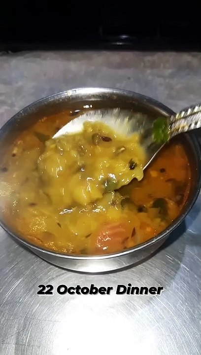 Dal Fry and Rice with Roti #foodblogger #foodlover #foodies #shorts #homefood #viral