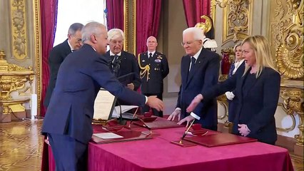 Gobierno de Giorgia Meloni se juramenta en Italia