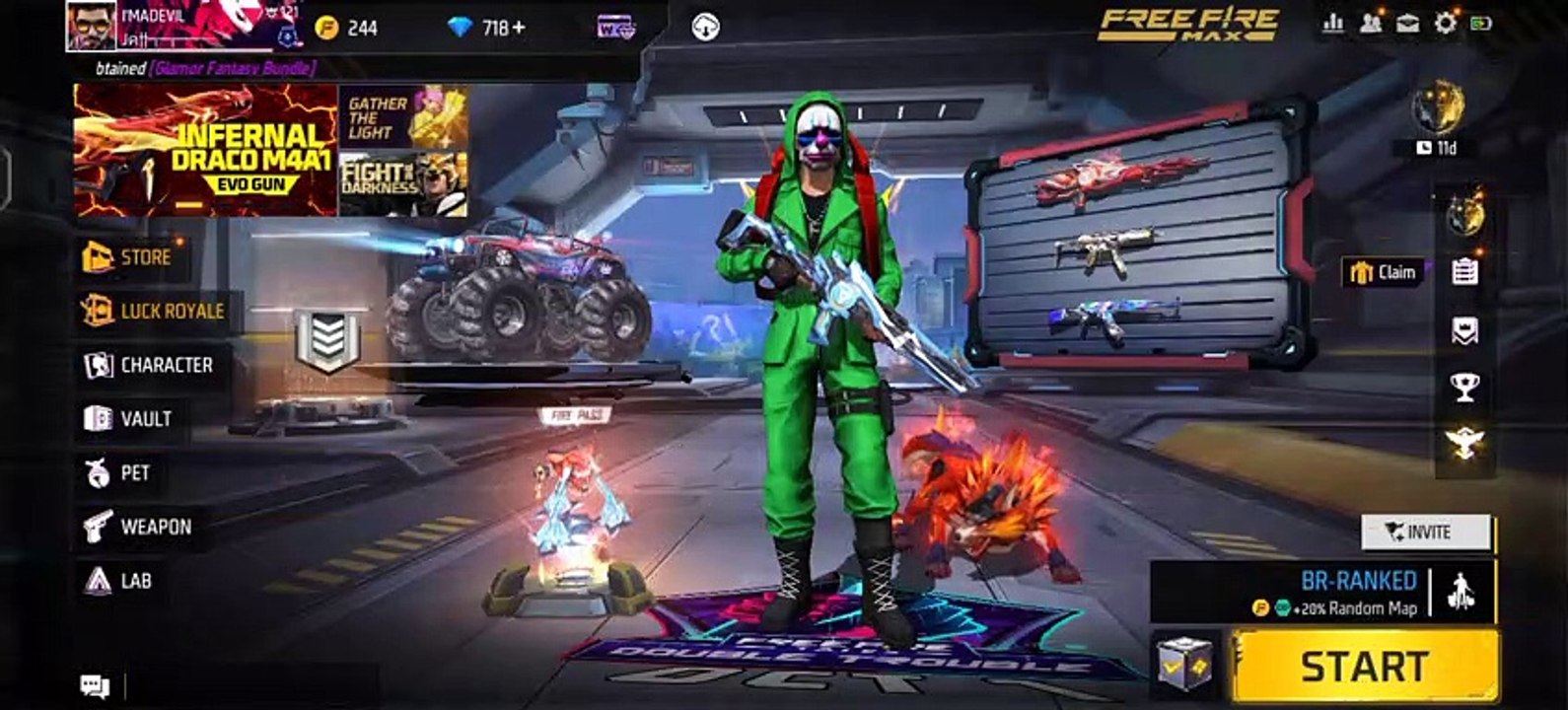 Free Fire evo Create Opening