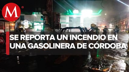 Incendio en gasolinera de Córdoba deja una persona herida