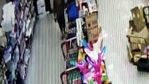 Câmera de segurança flagra furto em supermercado do Bairro Parque Verde
