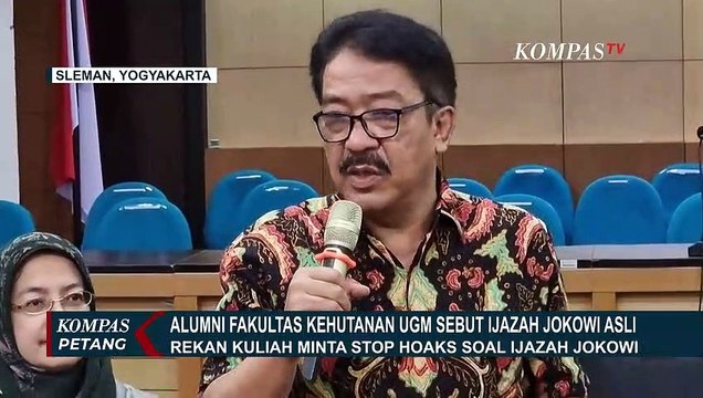 Alumni Fakultas Kehutanan UGM Minta Stop Hoaks Soal Ijazah Jokowi karena Terbukti Asli